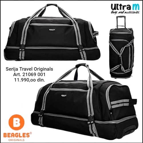 Putna torba Beagles Originals Art. 21069 001 Travel crna