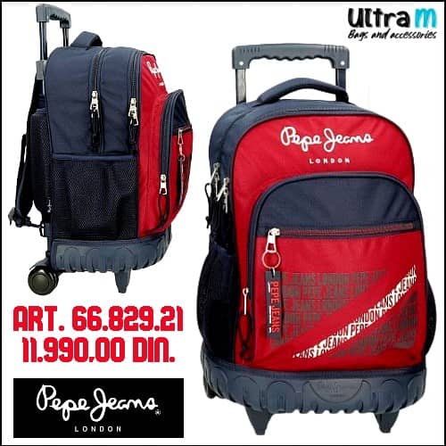 Ranac Pepe Jeans London Art. 66.829.21 Clark Cabin size red
