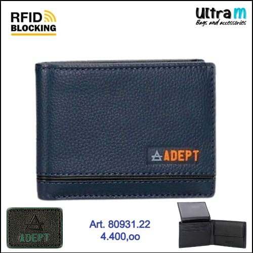 Muški novčanik Adept Art. 80931.22 RFID Plavi koža