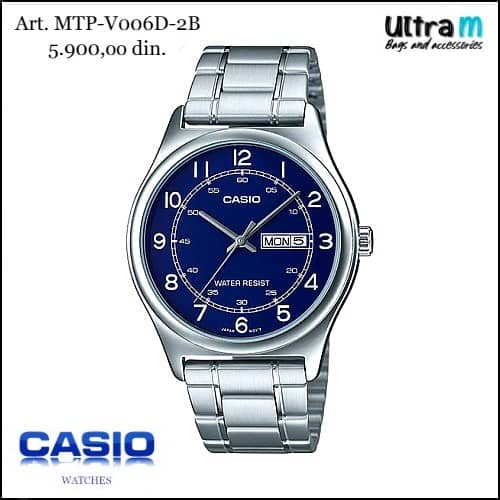 Muški ručni sat Casio Art. MTP-V006D-2B