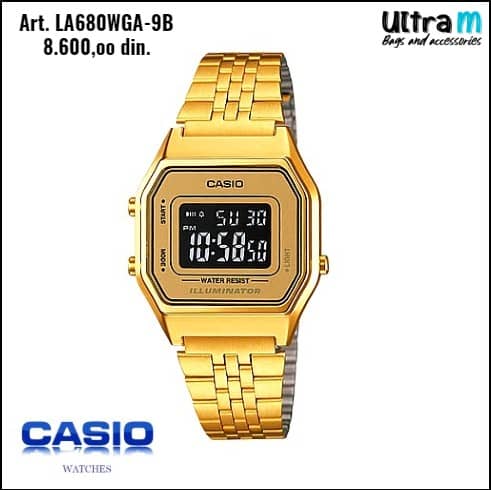 Zenski ručni sat Casio Art. LA680WGA-9B