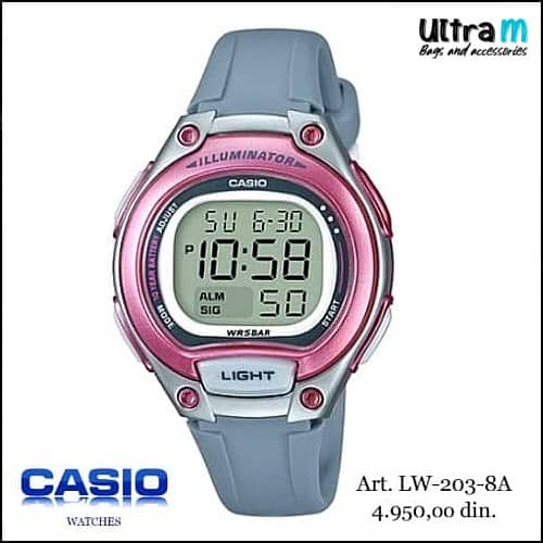 Zenski ručni sat Casio Art. LW-203-8A Digitalni
