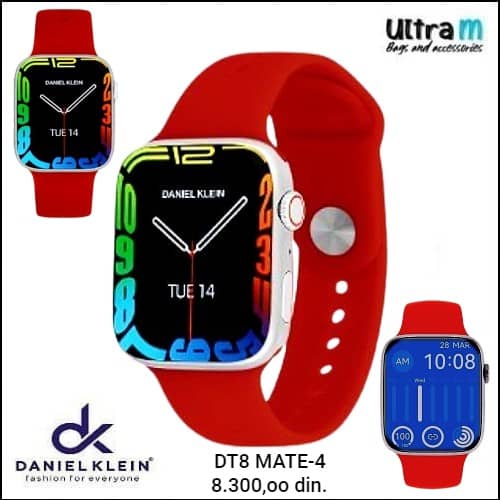 Zenski ručni sat Daniel Klein Art. Smart sat DT8 MATE-4 Red