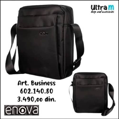Muška torbica Enova Art. 602.140.80 Business Crna