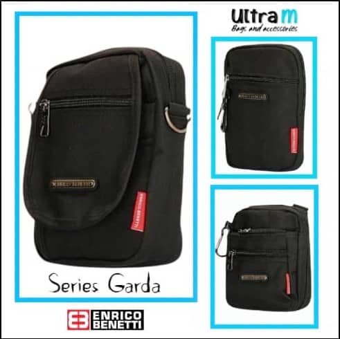 Muška torbica Enrico Benetti Series Garda crna
