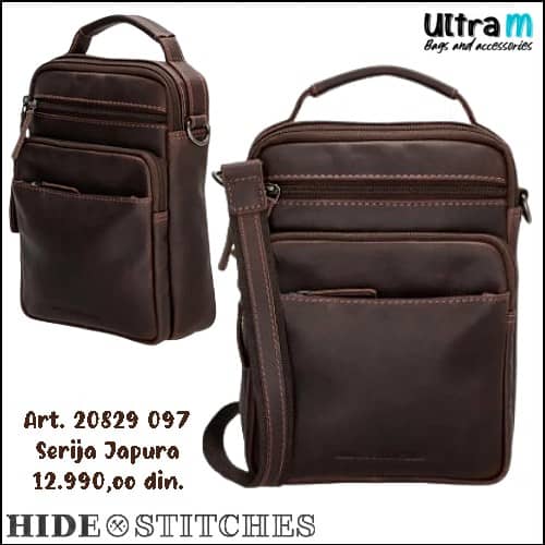 Muška torbica Hide & Stitches Art. 20829 097 Japura Koža braon