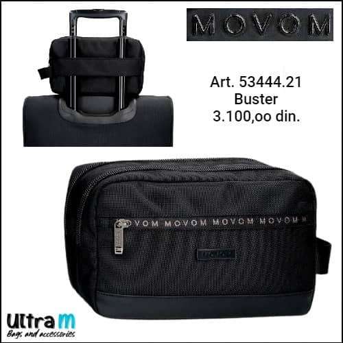 Muška torbica Movom Art. 53444.21 Buster Black Nesesesr