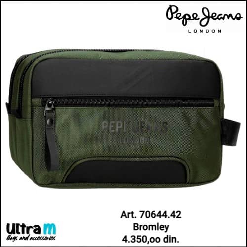 Muška torbica Pepe Jeans Art. 70.644.42 Bromley Olive Neseser