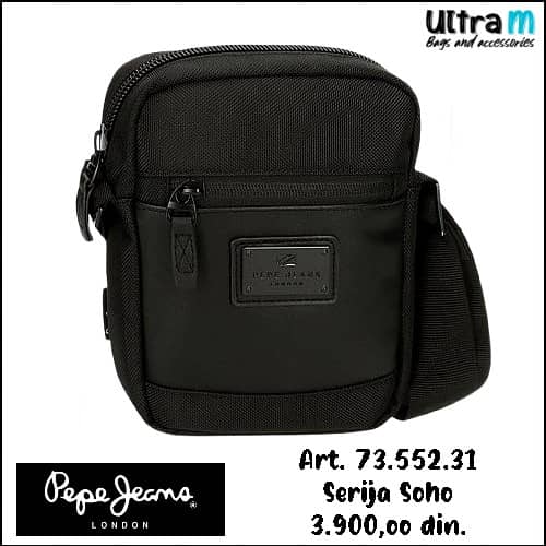 Muška torbica Pepe Jeans Art. 73.552.31 Soho Crna