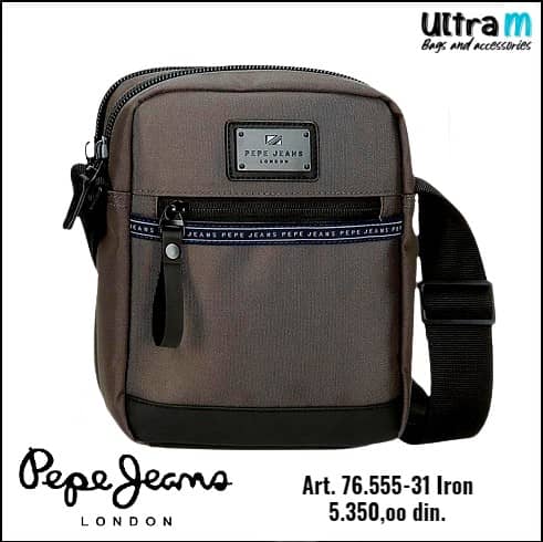 Muška torbica Pepe Jeans Art. 76.555.31 Iron