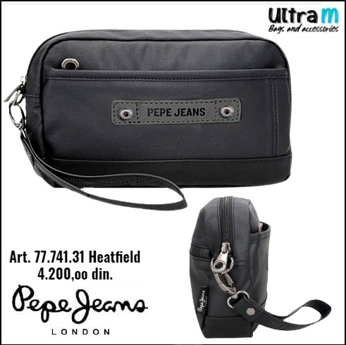 Muška torbica Pepe Jeans Art. 77.741.31 Heatfield Crna