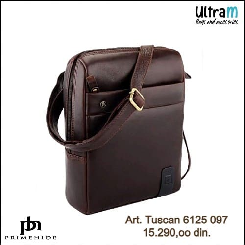 Muška torbica Primehide Art. Tuscan Messenger Bag 6125 Brown